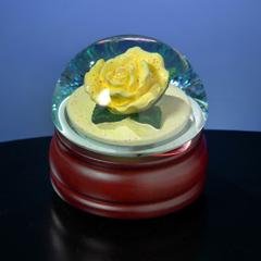 Yellow Rose Musical Waterglobe #49821