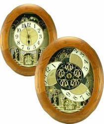 Joyful Nostalgia Oak Music and Motion Rhythm Clock #4MH852WD06