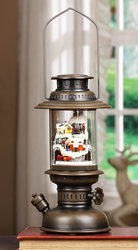 Mountain Village Musical Bronze Lantern #IC94038