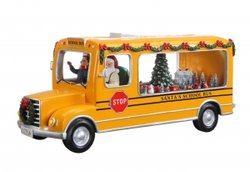 Santa School Bus Music Box #96072