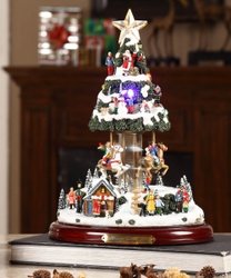 Christmas Village Musical Motion Tree #IC94001T