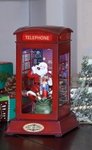 Santa Phone Booth Music Box #96015