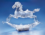 Rocking Horse Acrylic Musical Figurine #IC94092T